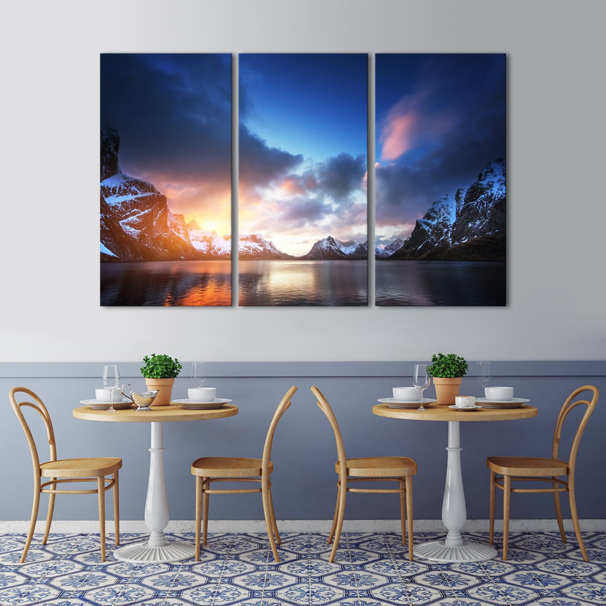 Utah Lake Multi Panel Canvas Wall Art