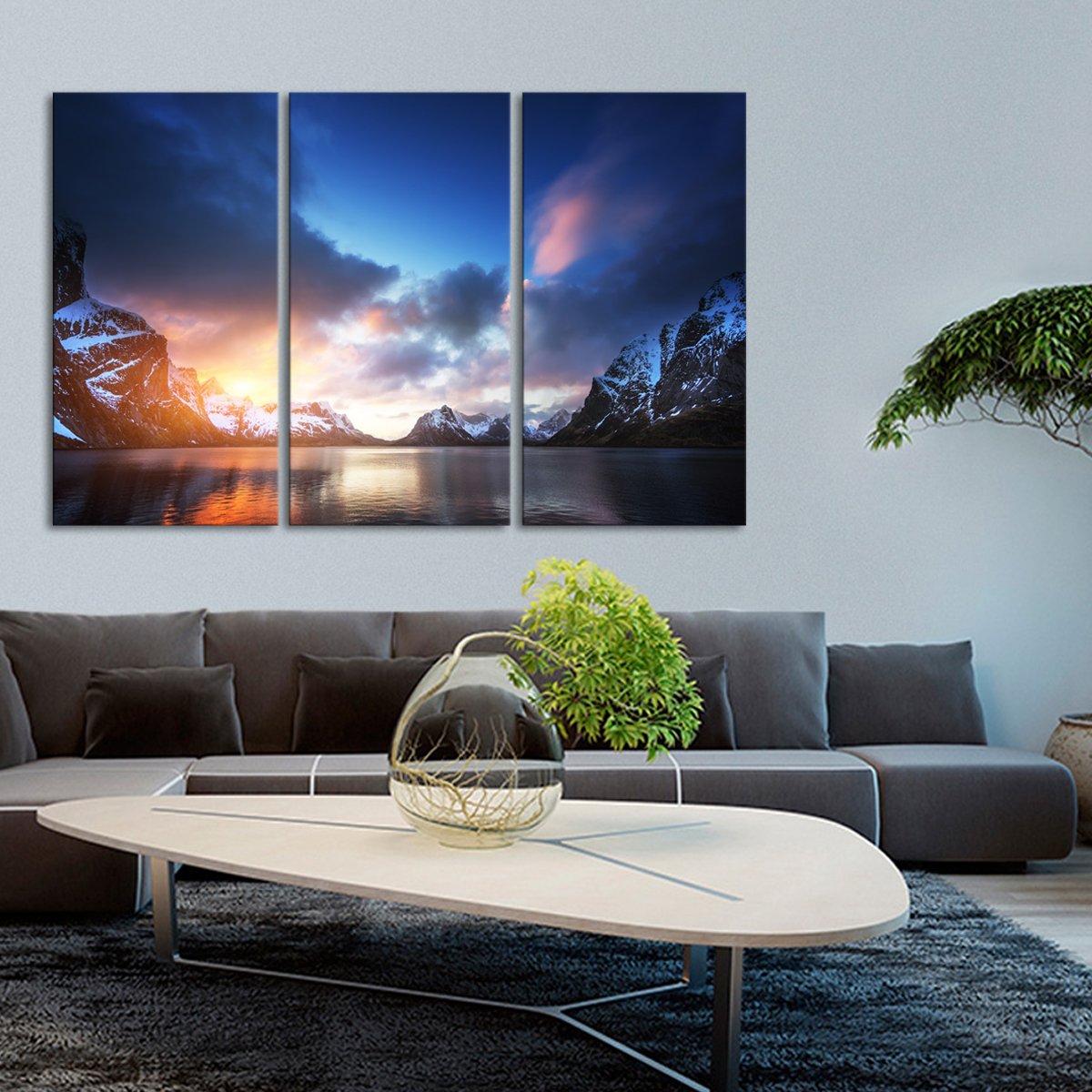 Utah Lake Multi Panel Canvas Wall Art