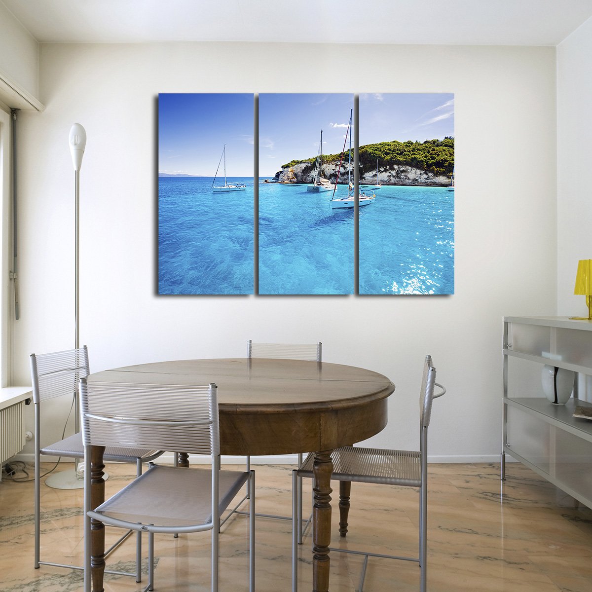 Vacation in Greece Multi Panel Canvas Wall Art