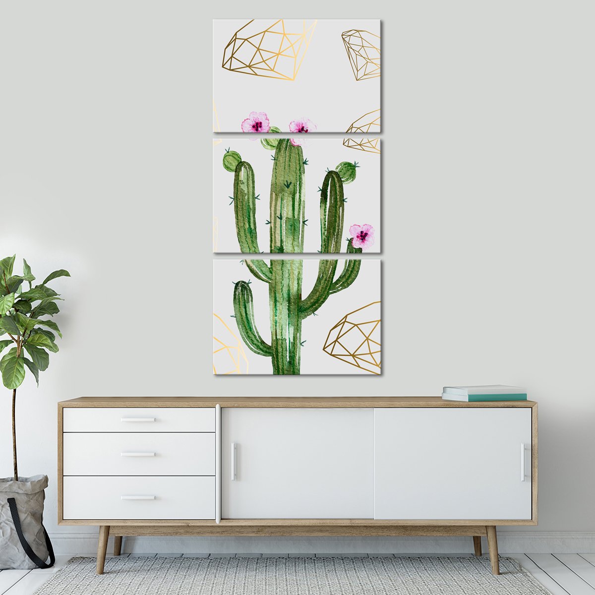 Valuable Cactus Multi Panel Canvas Wall Art