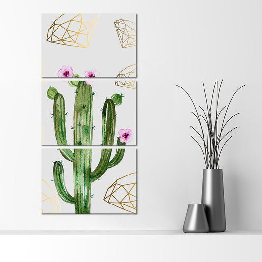 Valuable Cactus Multi Panel Canvas Wall Art