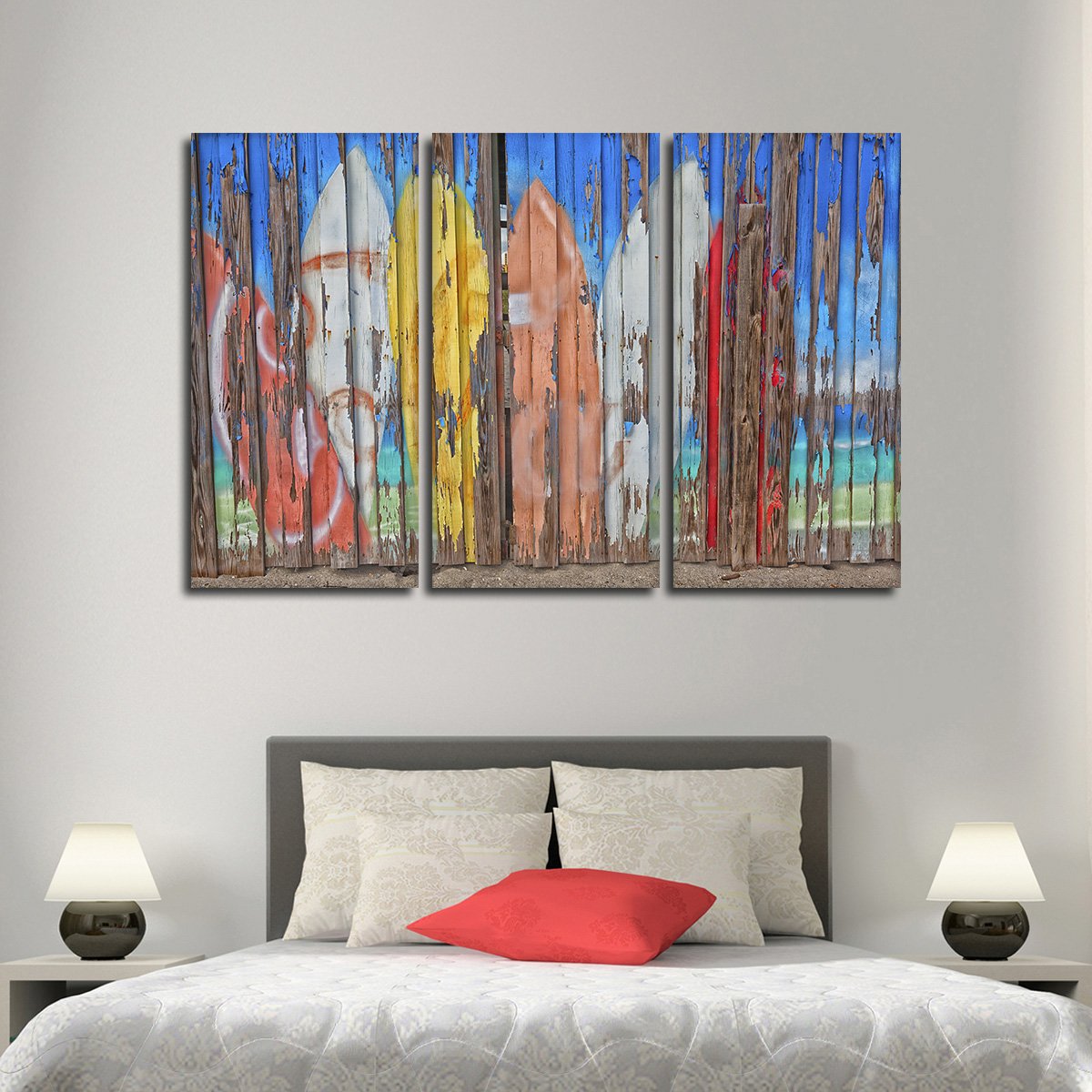 Venice Beach Club Multi Panel Canvas Wall Art