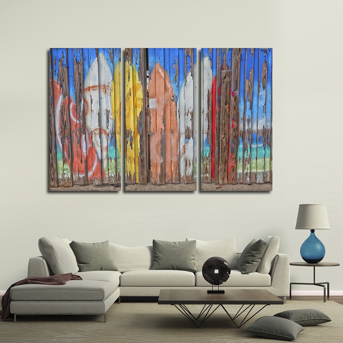 Venice Beach Club Multi Panel Canvas Wall Art