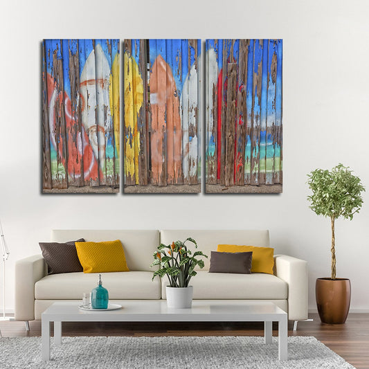 Venice Beach Club Multi Panel Canvas Wall Art