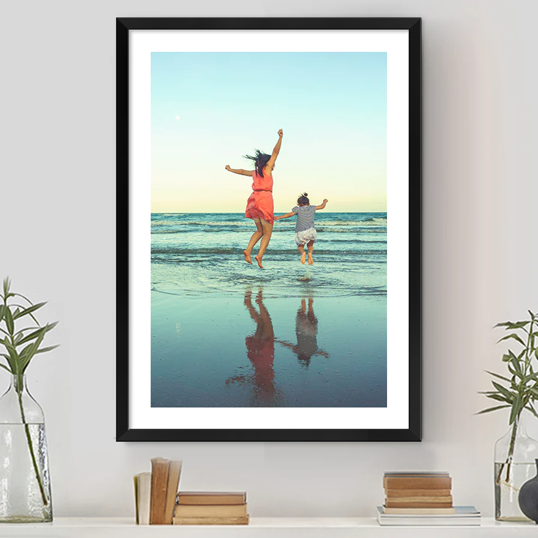 Vertical - Framed Print Black