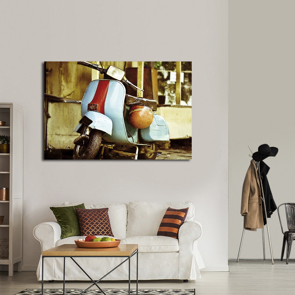 Vespa Multi Panel Canvas Wall Art