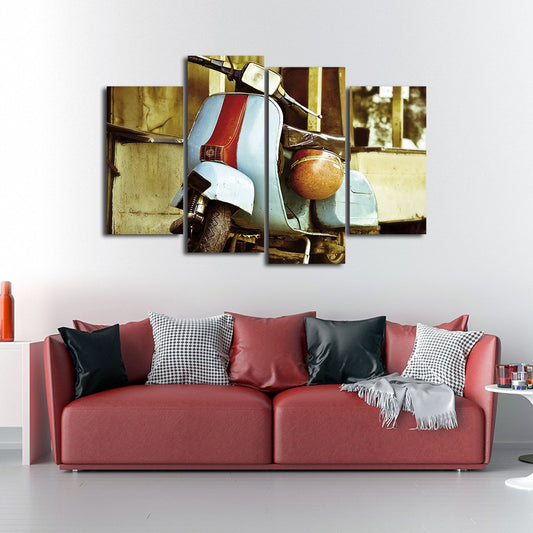 Vespa Multi Panel Canvas Wall Art
