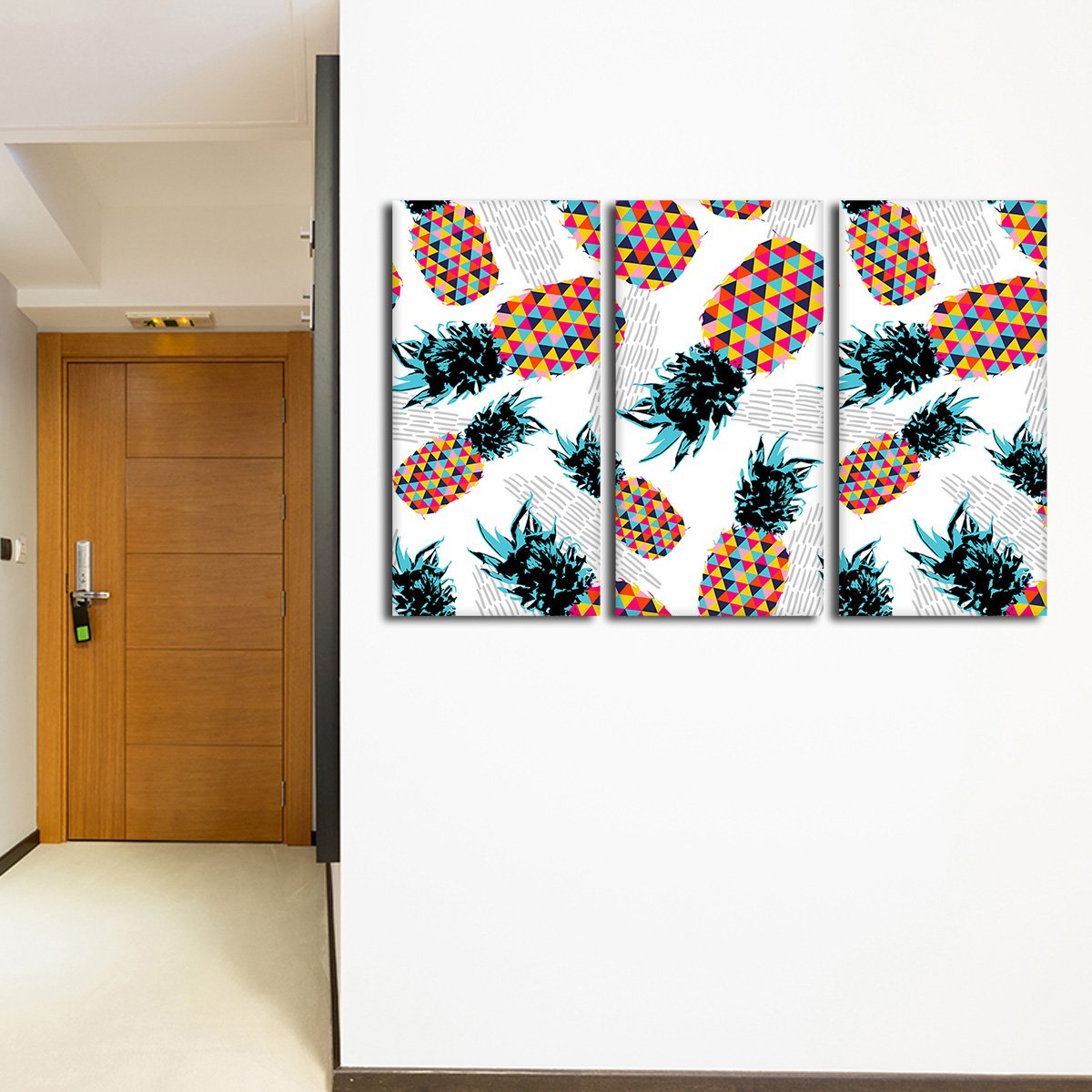 Vibrant Pineapples Multi Panel Canvas Wall Art