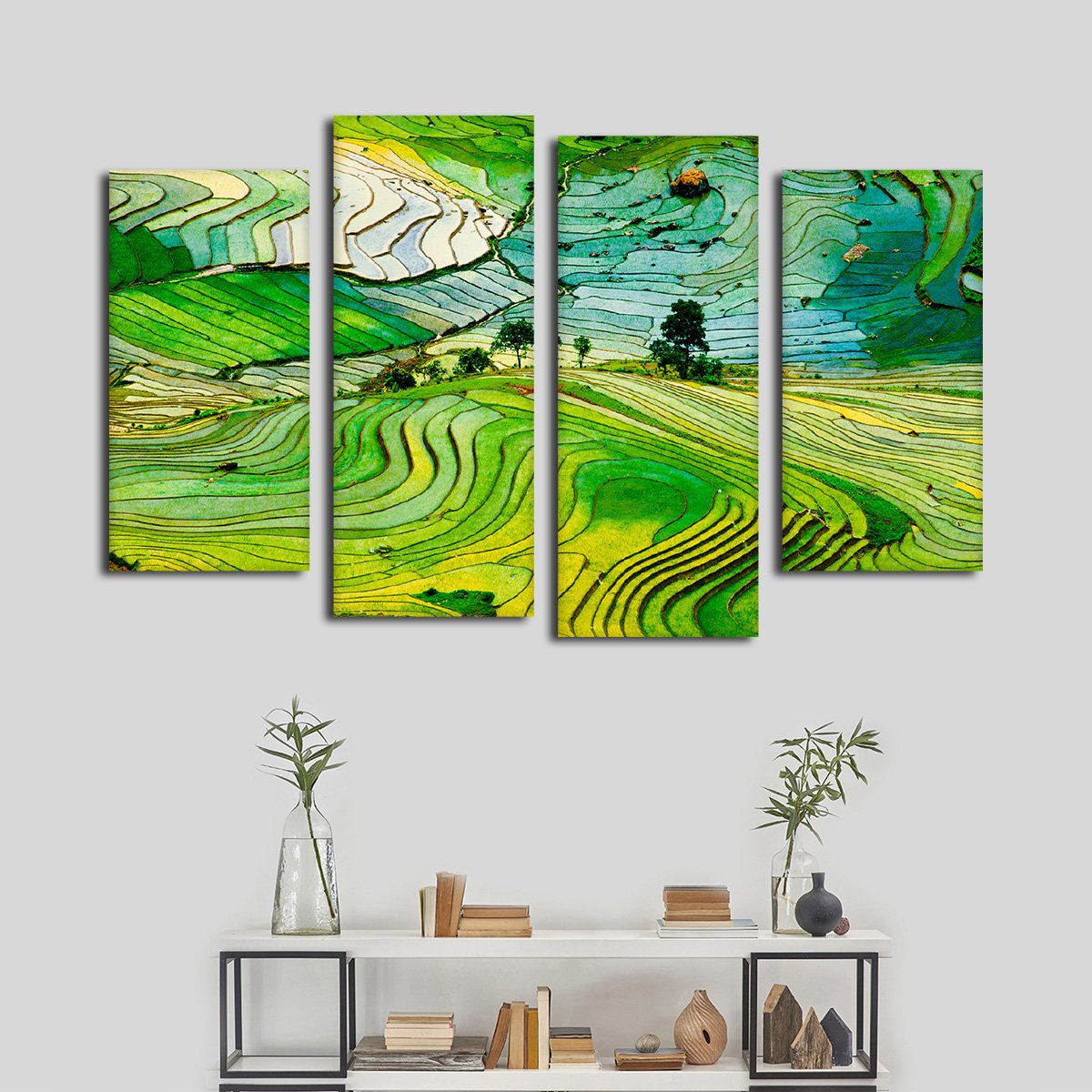 Vietnamese Landscape Multi Panel Canvas Wall Art