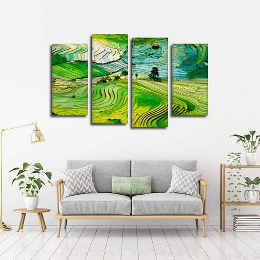 Vietnamese Landscape Multi Panel Canvas Wall Art