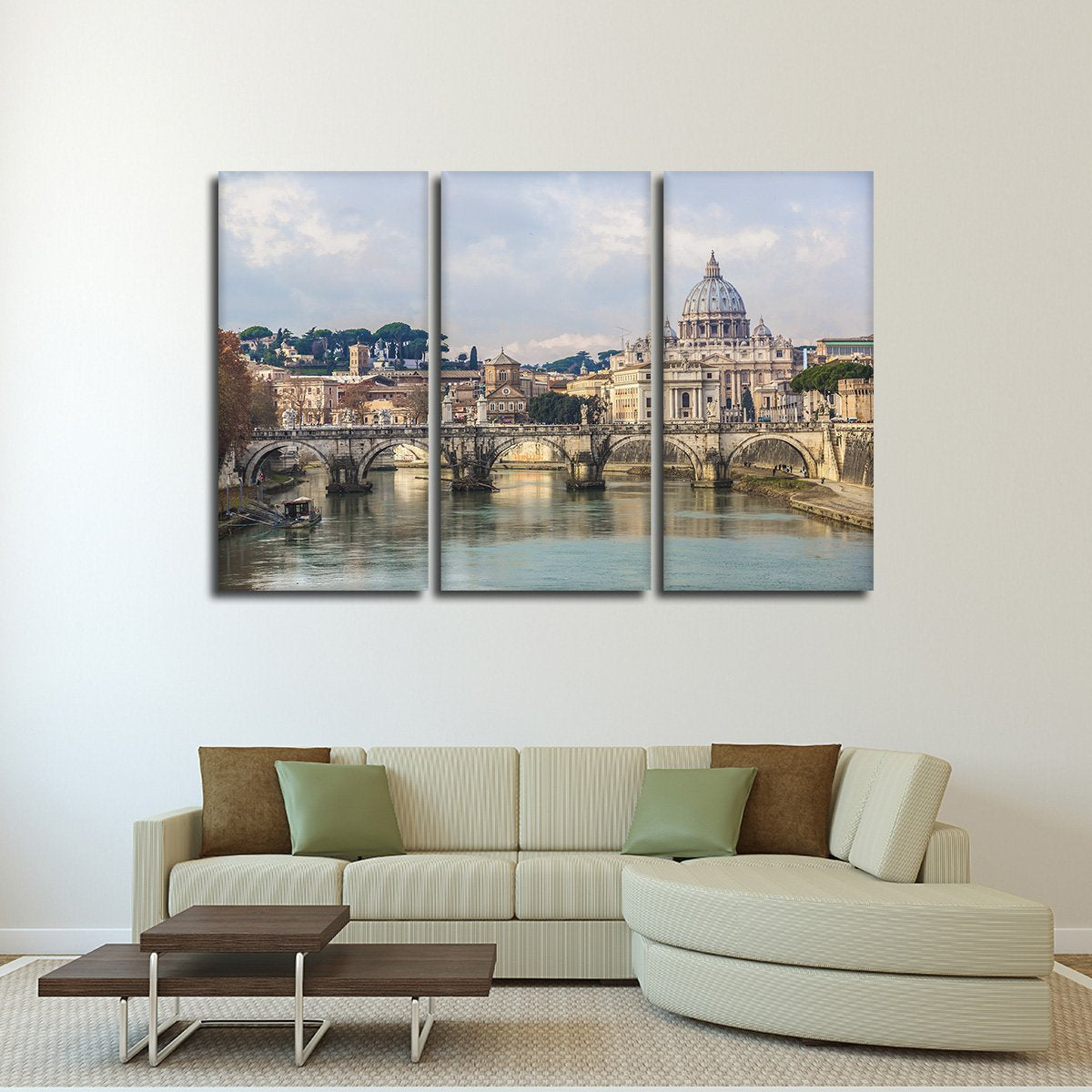 View Of Basilica Multi Panel Canvas Wall Art
