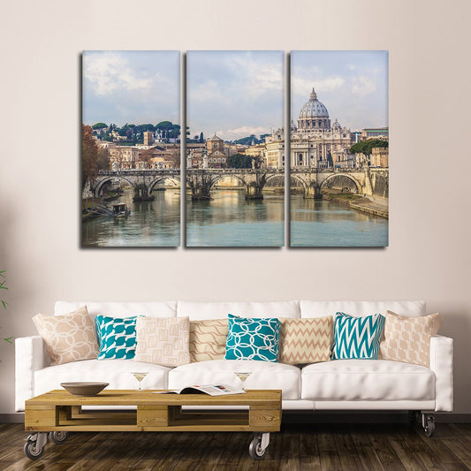 View Of Basilica Multi Panel Canvas Wall Art