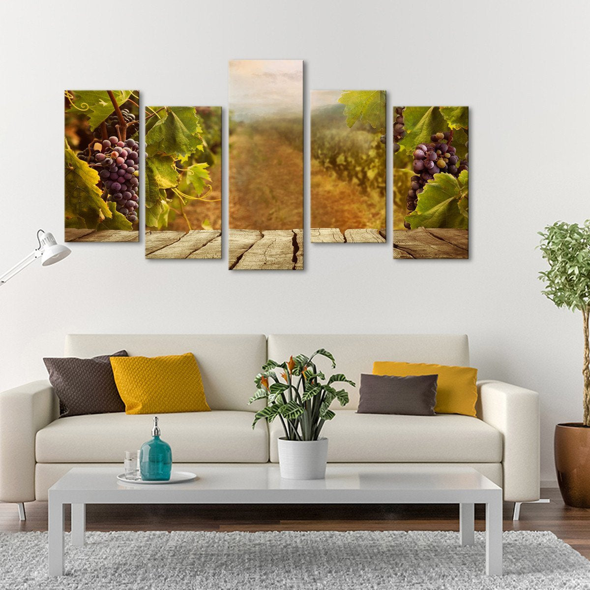 Vineyard Multi Panel Canvas Wall Art