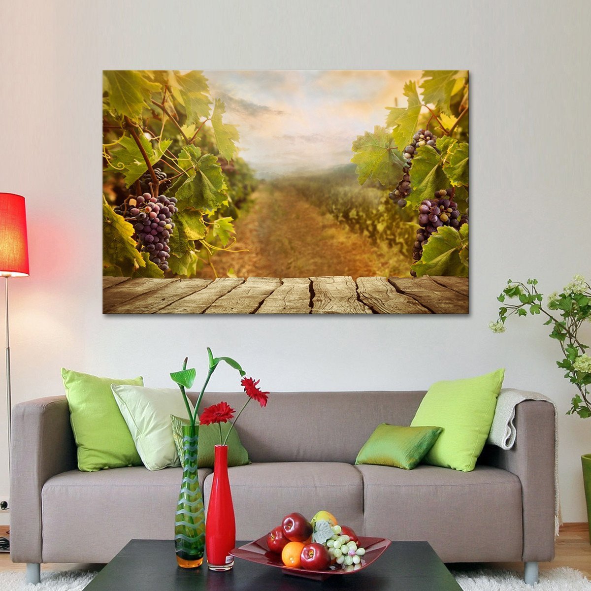 Vineyard Multi Panel Canvas Wall Art