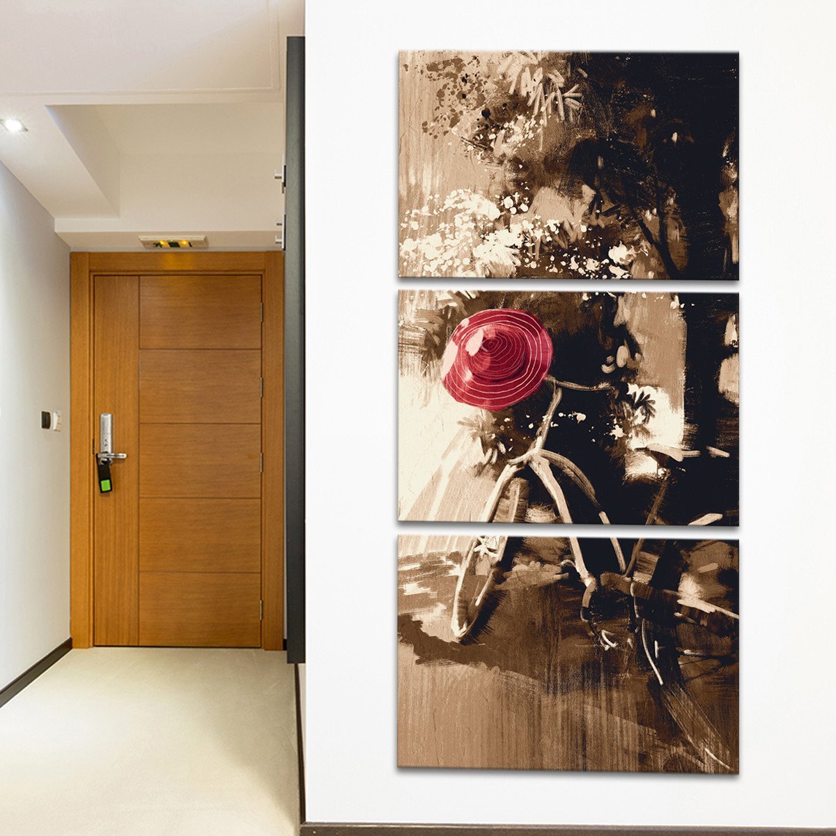 Vintage Bicycle Multi Panel Canvas Wall Art