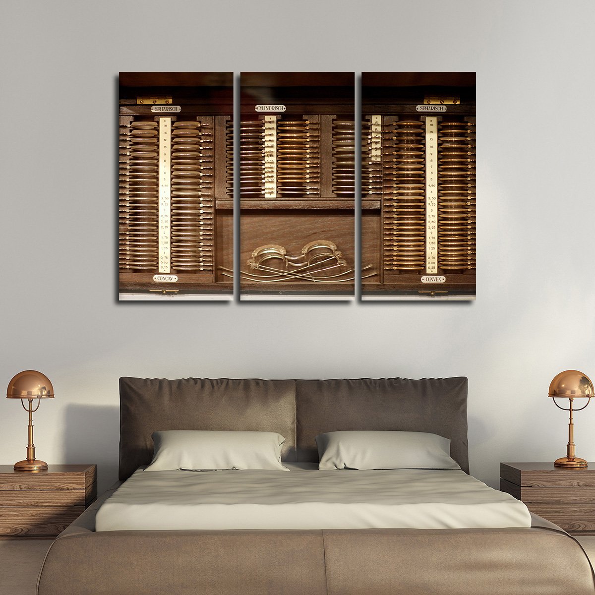Vintage Optometry Multi Panel Canvas Wall Art