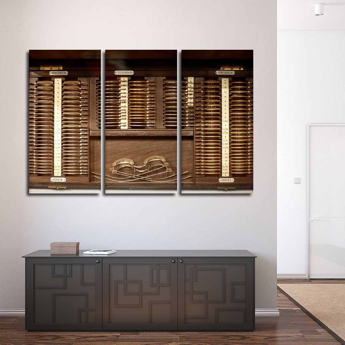 Vintage Optometry Multi Panel Canvas Wall Art