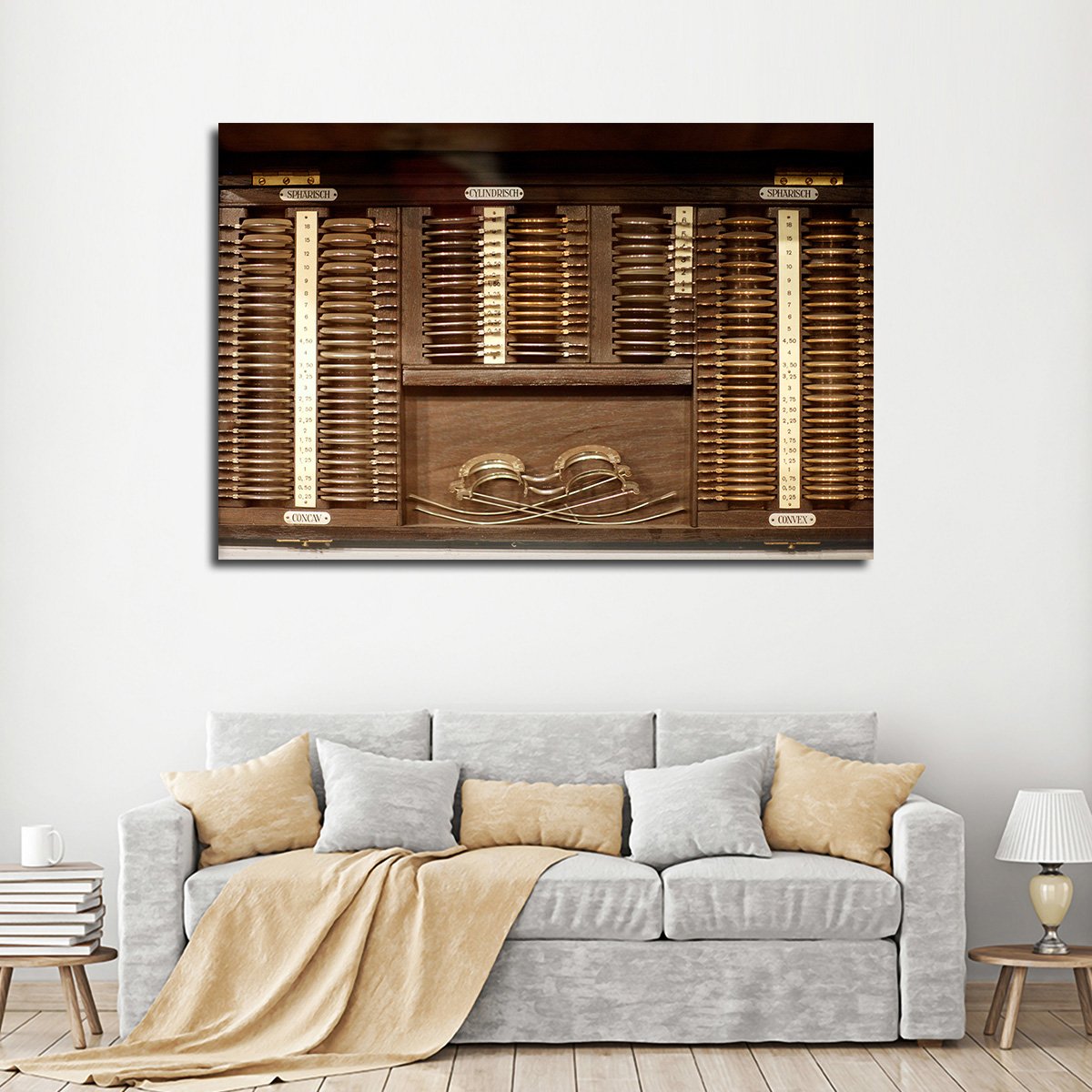 Vintage Optometry Multi Panel Canvas Wall Art