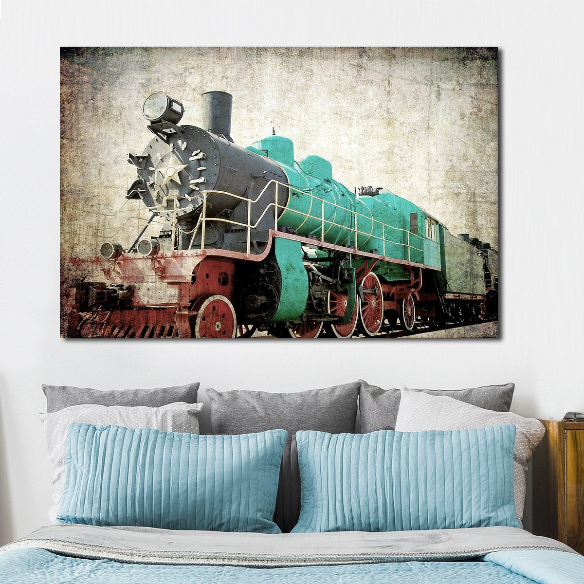 Vintage Train Multi Panel Canvas Wall Art