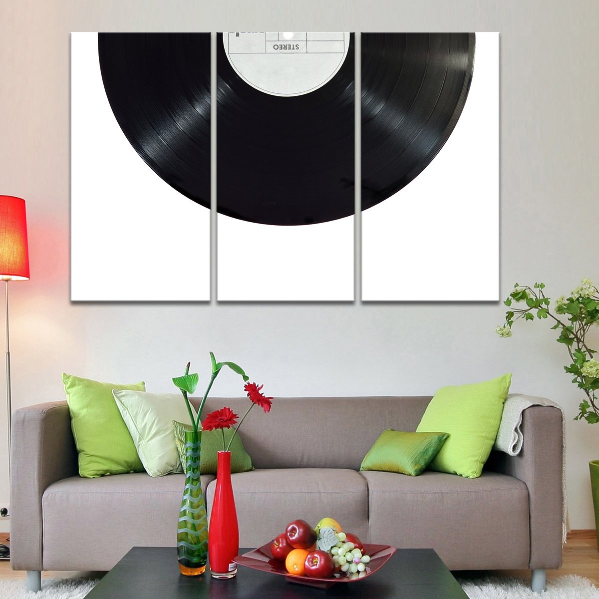 Vinyl Record Multi Panel Canvas Wall Art
