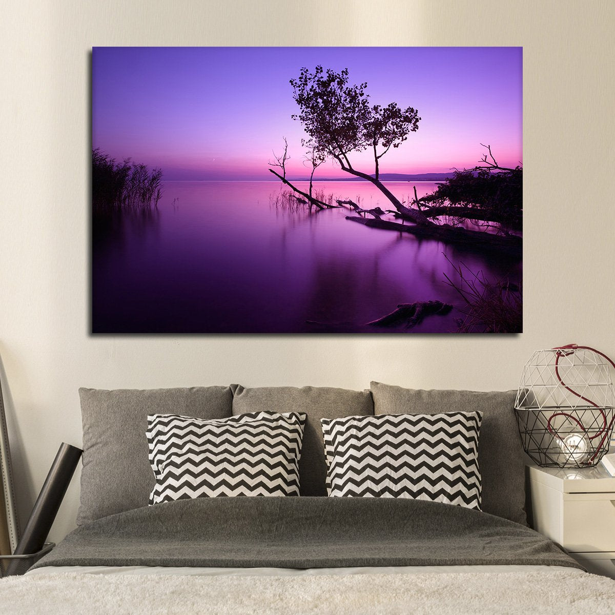 Violet Serenity Multi Panel Canvas Wall Art