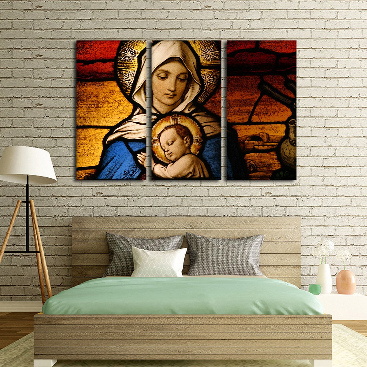 Virgin Mary Multi Panel Canvas Wall Art