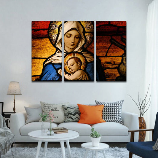 Virgin Mary Multi Panel Canvas Wall Art