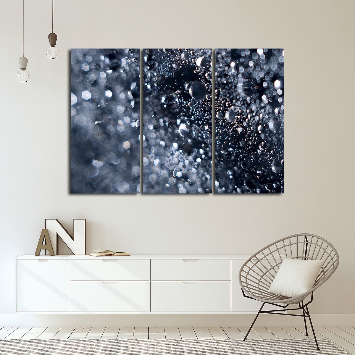 Water Drop Multi Panel Canvas Wall Art