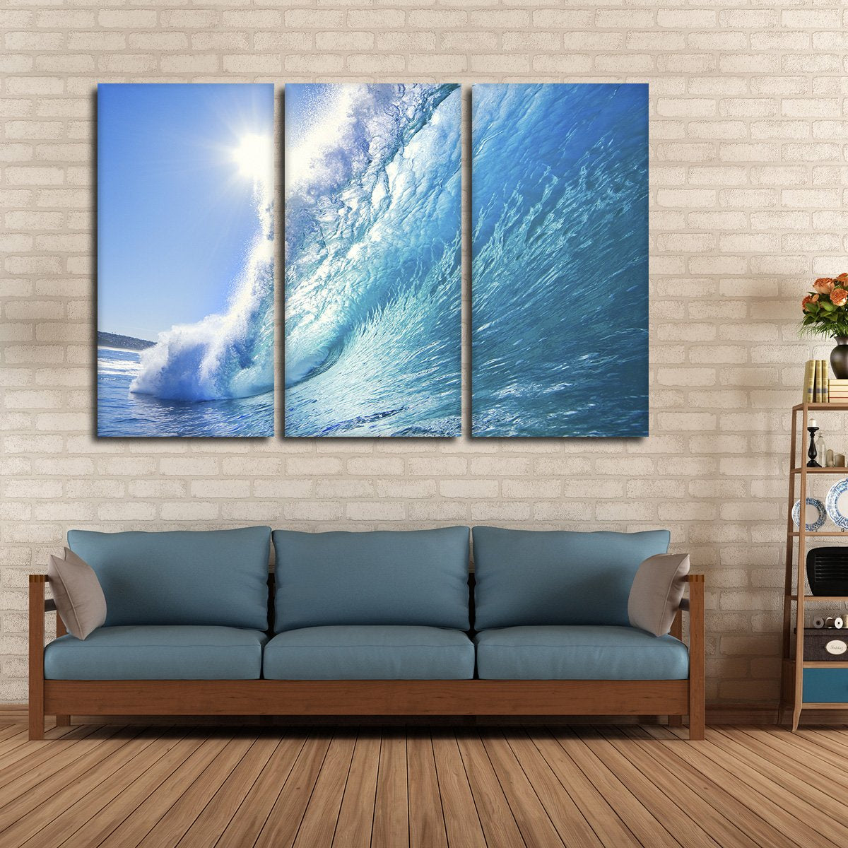Wave After Wave Multi Panel Canvas Wall Art