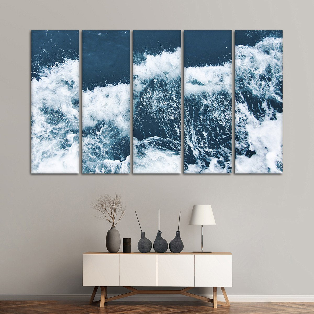 Wave Breaks Multi Panel Canvas Wall Art