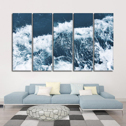 Wave Breaks Multi Panel Canvas Wall Art