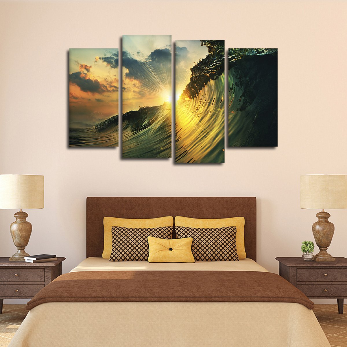 Wave Of Light Multi Panel Canvas Wall Art