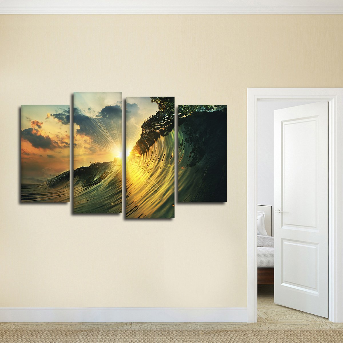 Wave Of Light Multi Panel Canvas Wall Art