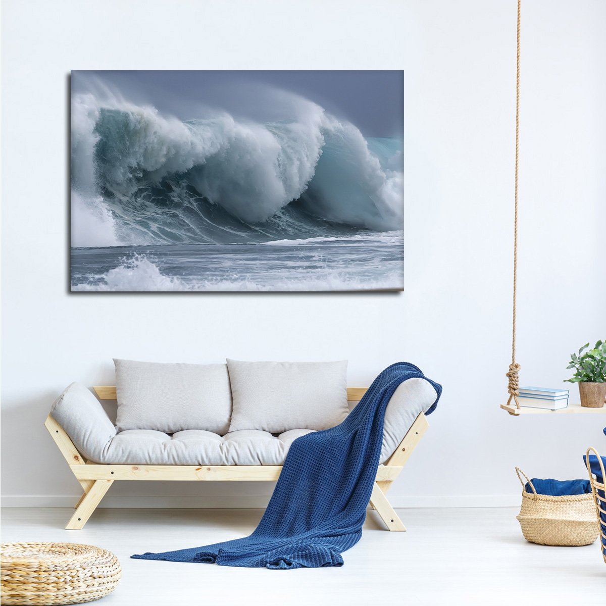 Waves in Bali Multi Panel Canvas Wall Art