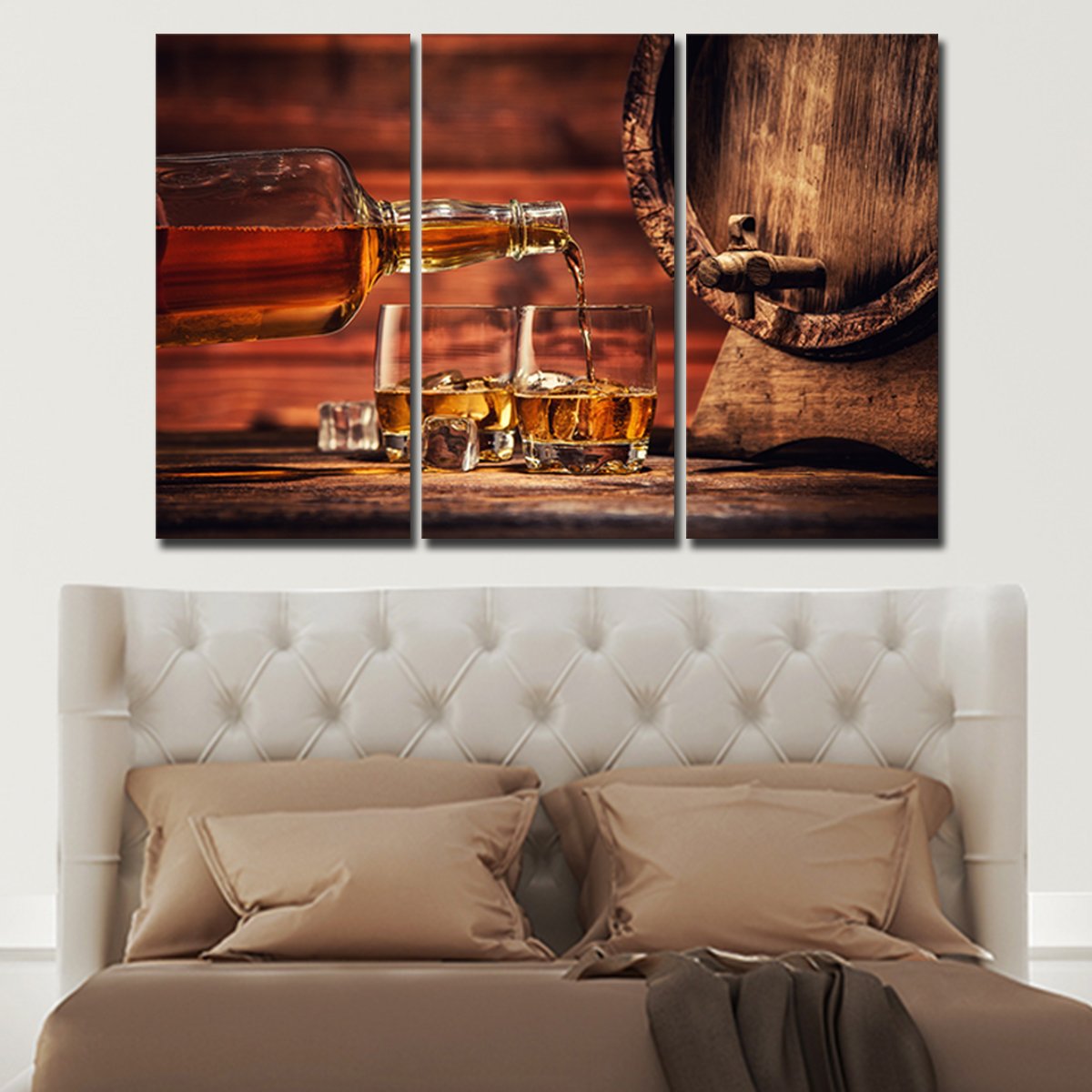 Whiskey Multi Panel Canvas Wall Art