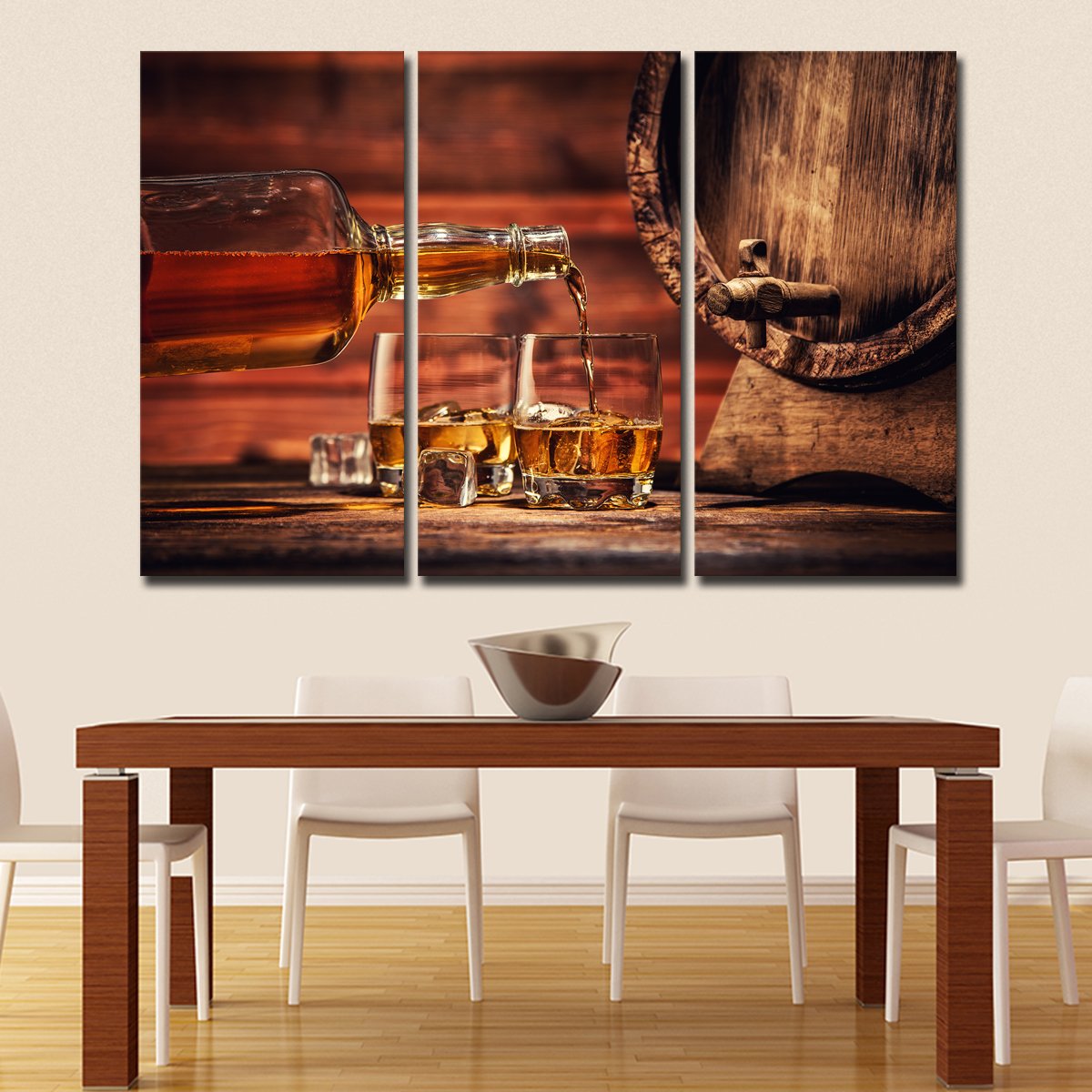 Whiskey Multi Panel Canvas Wall Art