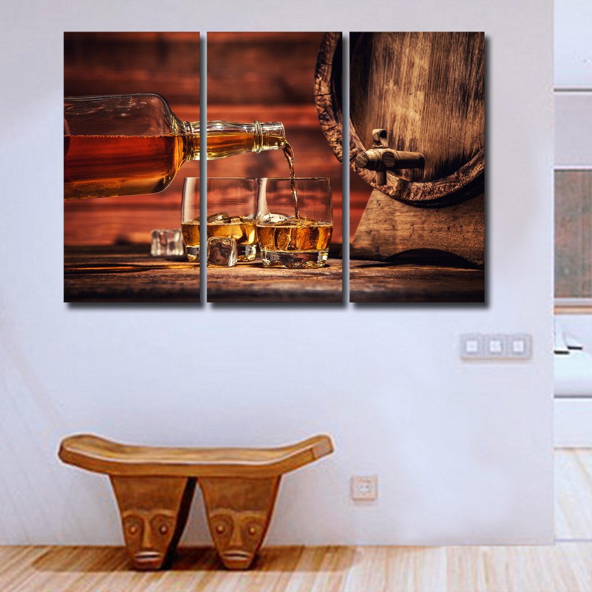 Whiskey Multi Panel Canvas Wall Art