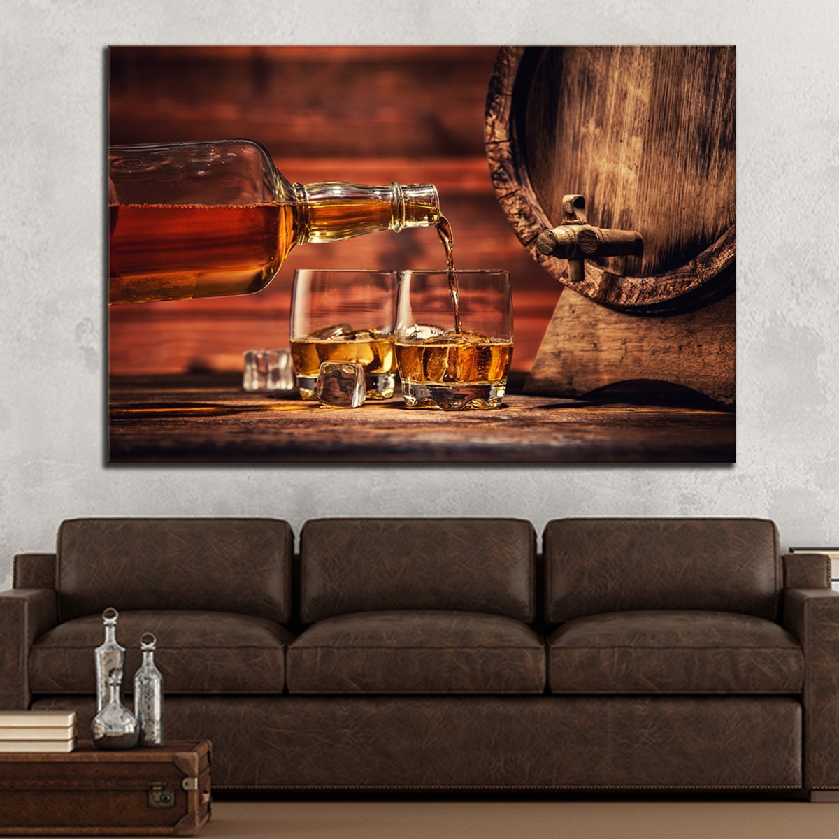 Whiskey Multi Panel Canvas Wall Art