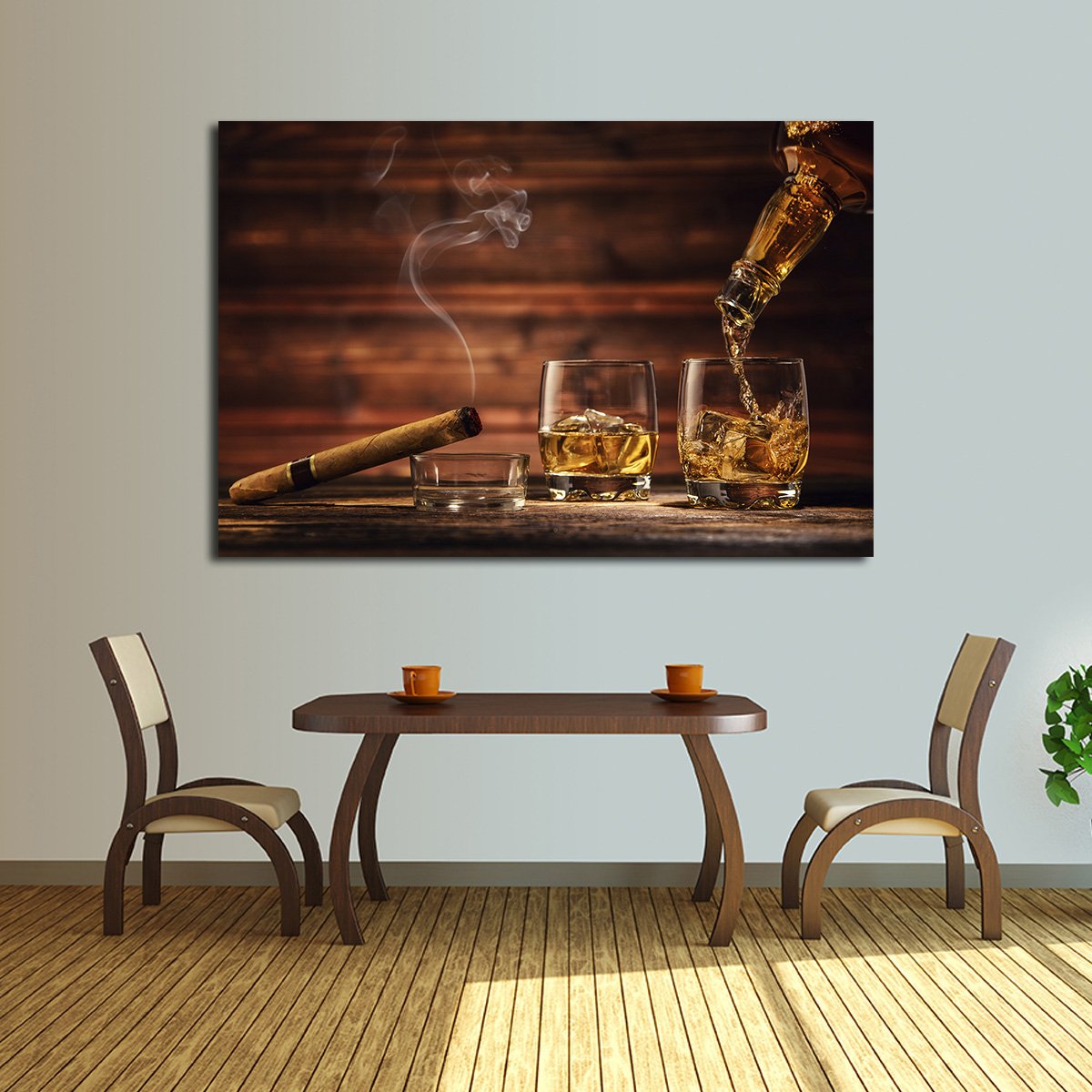 Whisky Society Multi Panel Canvas Wall Art