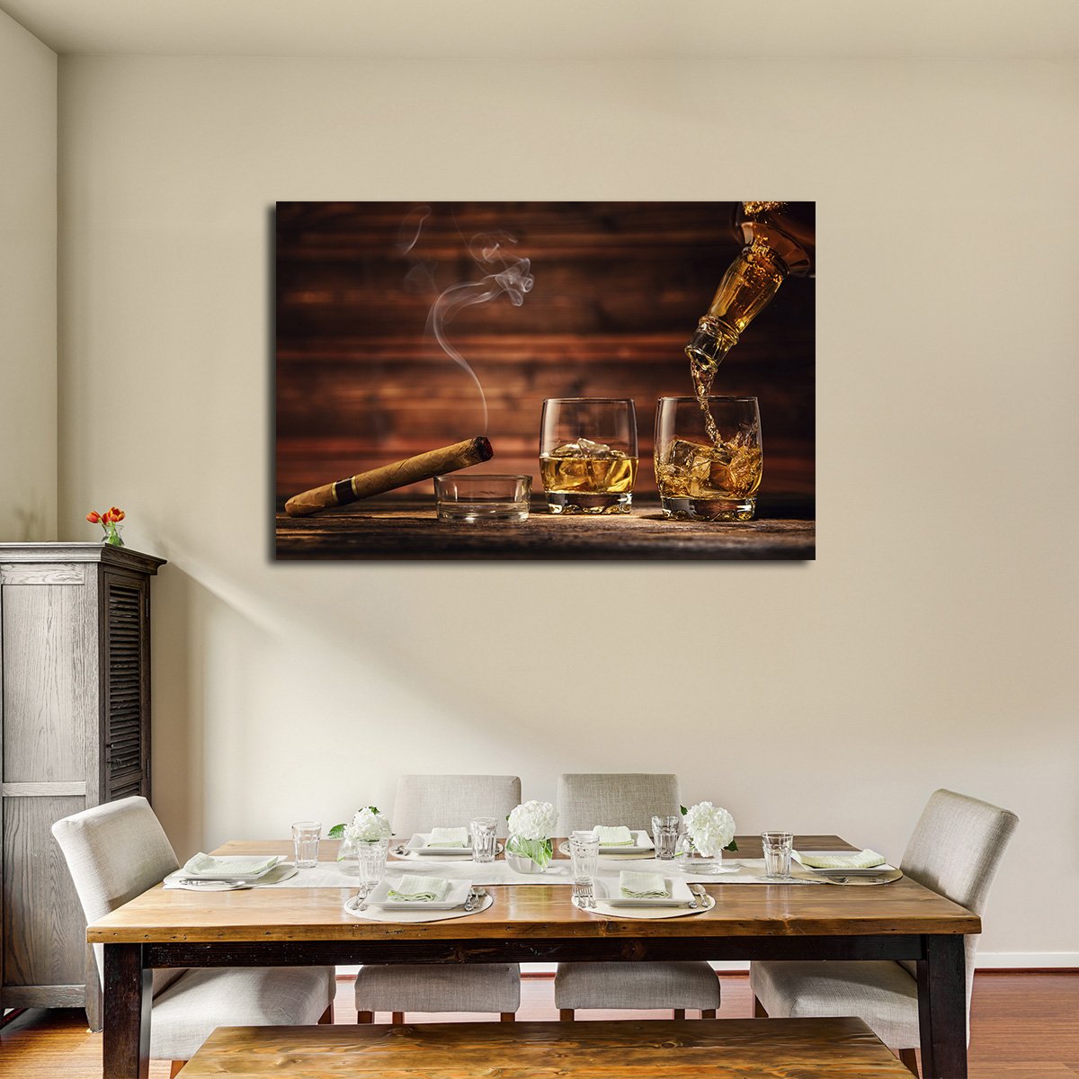 Whisky Society Multi Panel Canvas Wall Art