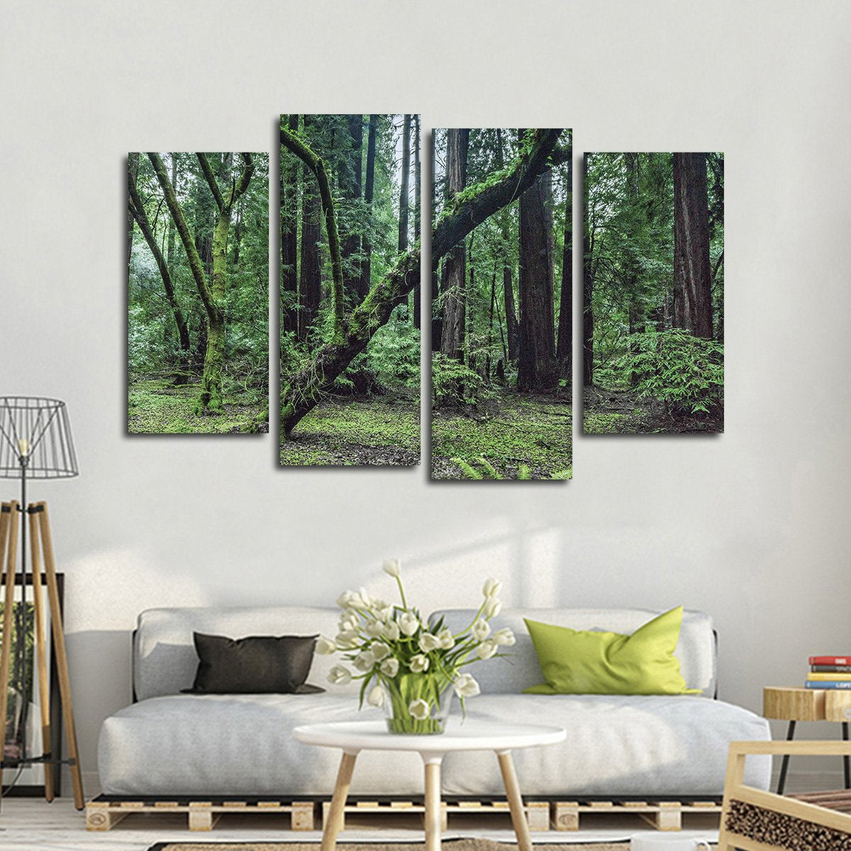 Wild Forest Multi Panel Canvas Wall Art