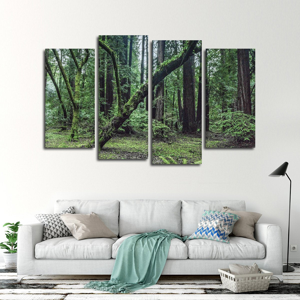 Wild Forest Multi Panel Canvas Wall Art
