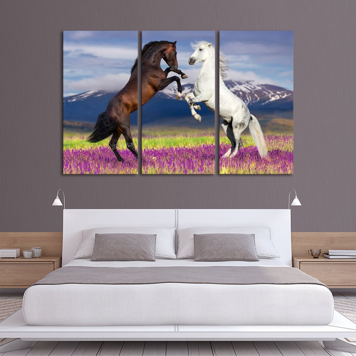 Wild Horses Multi Panel Canvas Wall Art