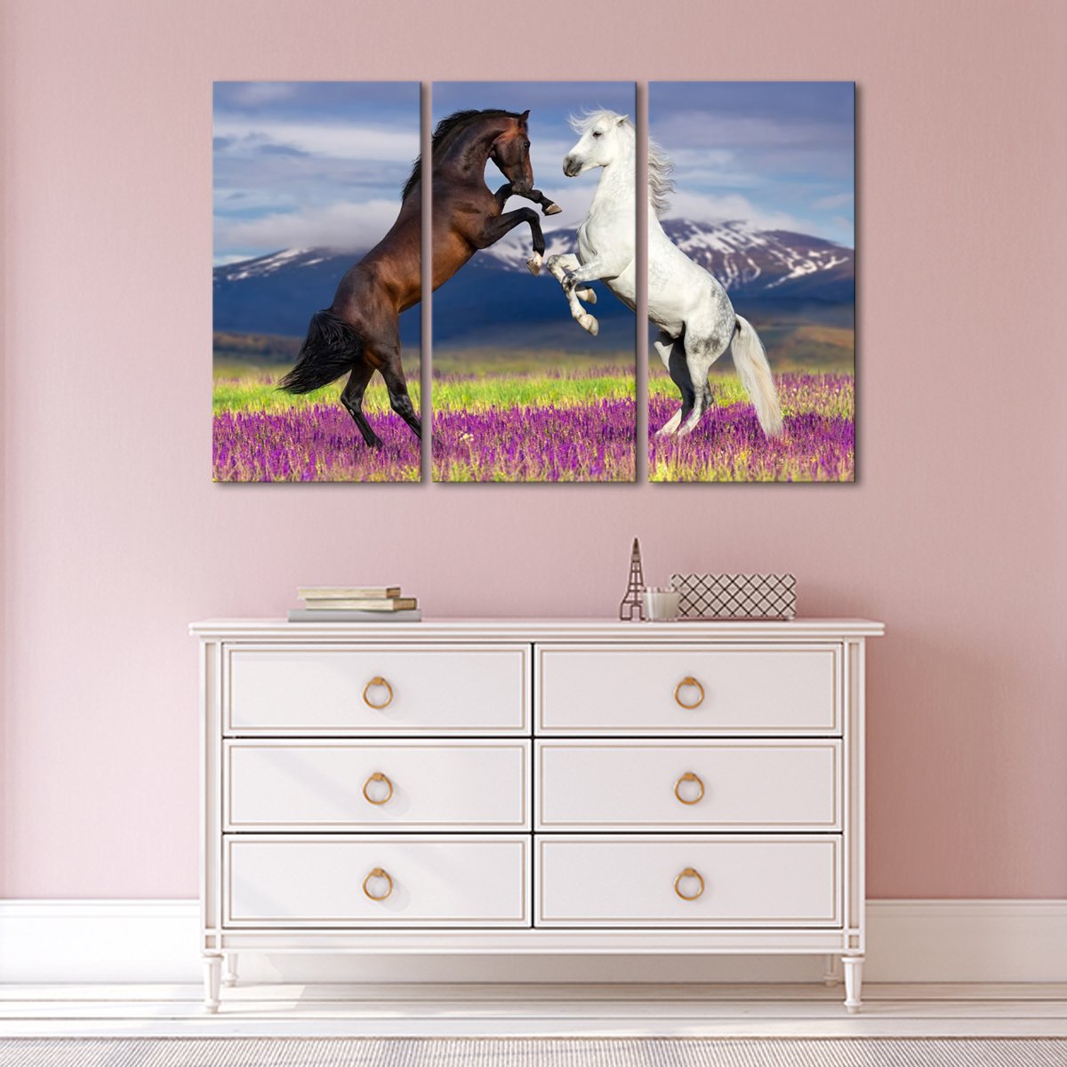 Wild Horses Multi Panel Canvas Wall Art