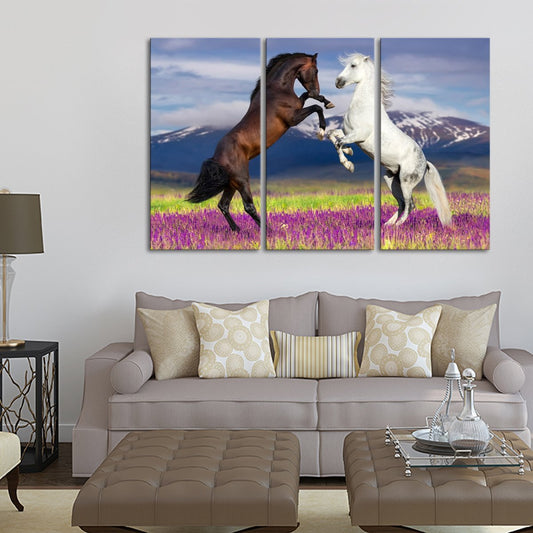Wild Horses Multi Panel Canvas Wall Art