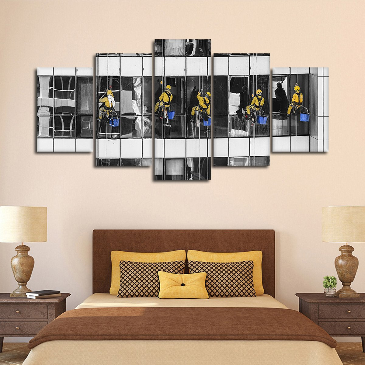 Window Cleaner Pop Multi Panel Canvas Wall Art