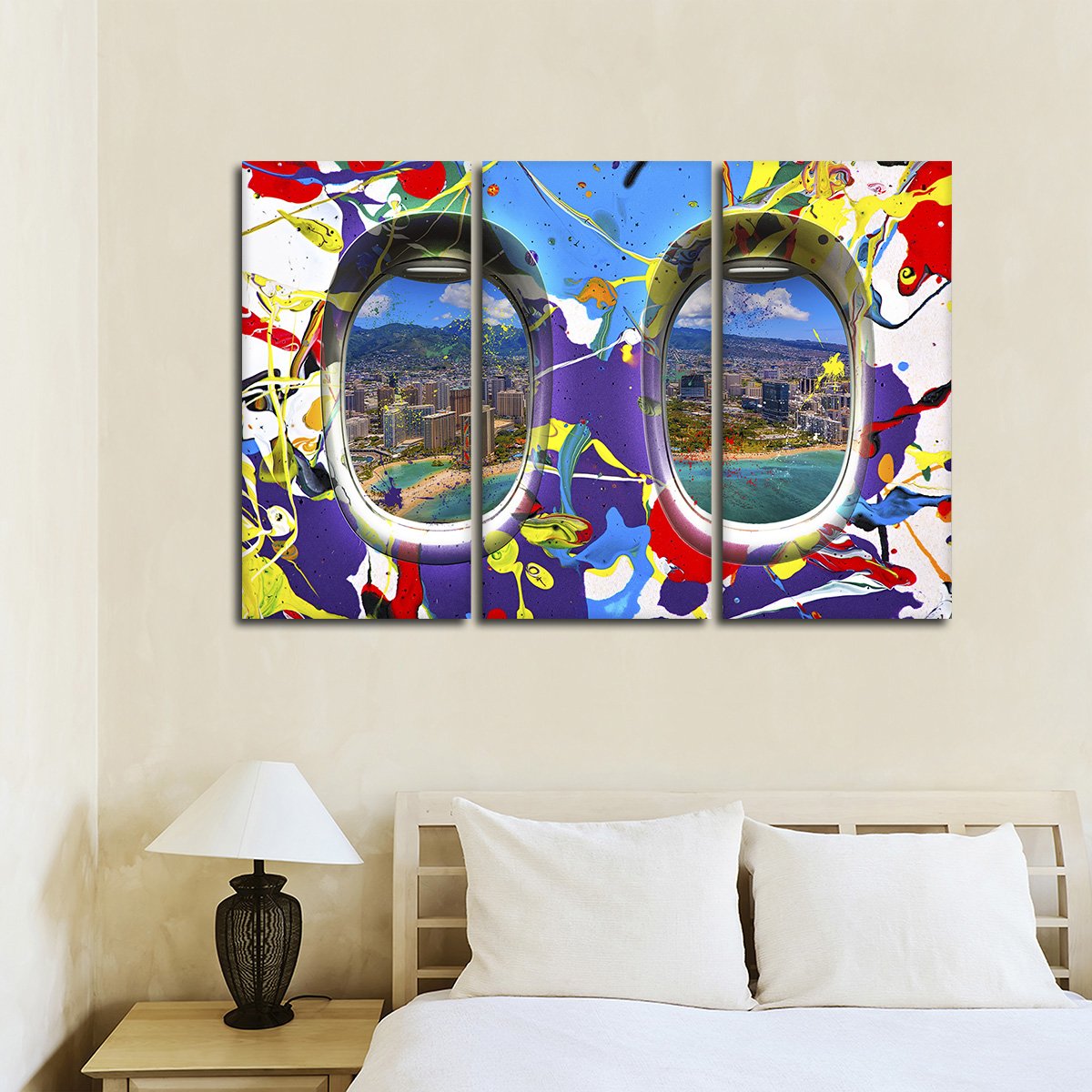 Window Seat Island View Multi Panel Canvas Wall Art
