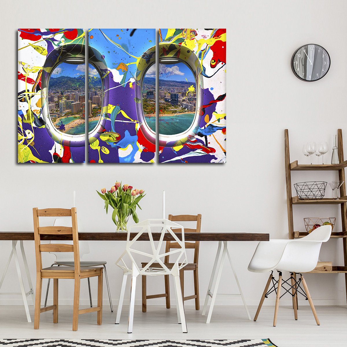 Window Seat Island View Multi Panel Canvas Wall Art