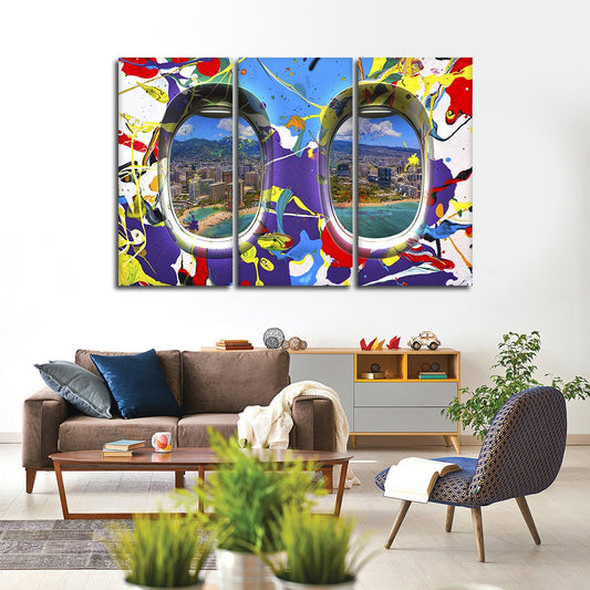 Window Seat Island View Multi Panel Canvas Wall Art