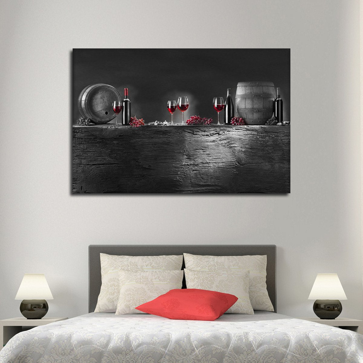 Wine Barrels Pop Multi Panel Canvas Wall Art
